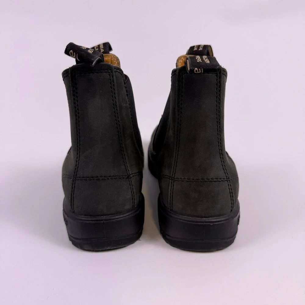 Blundstone 587 Chelsea Boots Rustic Black Leather Men's US 10 AU 9 Comfort